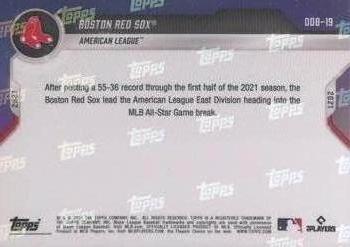 2021 Topps Now Road to Opening Day Bonus #ODB-19 Boston Red Sox Back