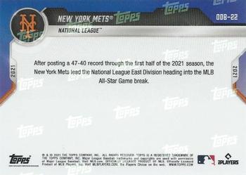 2021 Topps Now Road to Opening Day Bonus #ODB-22 New York Mets Back