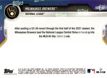 2021 Topps Now Road to Opening Day Bonus #ODB-23 Milwaukee Brewers Back