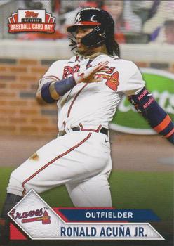 2021 Topps National Baseball Card Day #3 Ronald Acuna Jr. Front