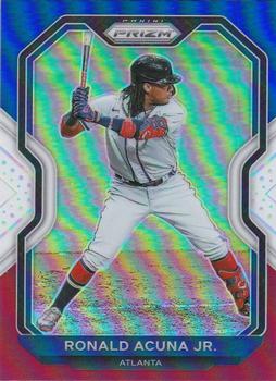 2021 Panini Prizm - Red/White/Blue Prizm #7 Ronald Acuna Jr. Front
