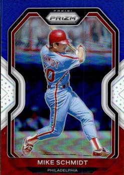 2021 Panini Prizm - Red/White/Blue Prizm #124 Mike Schmidt Front