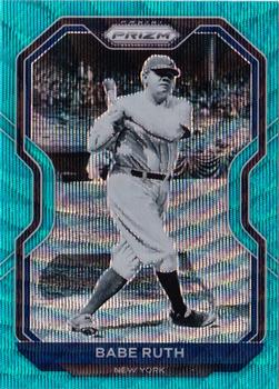 2021 Panini Prizm - Teal Wave Prizm #182 Babe Ruth Front