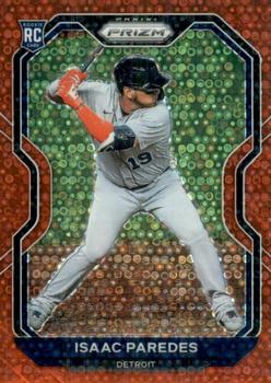 2021 Panini Prizm - Red Donut Circles Prizm #43 Isaac Paredes Front