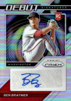 2021 Panini Prizm - Debut Signatures Silver Prizm #DS-BE Ben Braymer Front