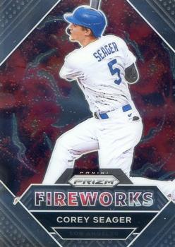 2021 Panini Prizm - Fireworks #FW7 Corey Seager Front