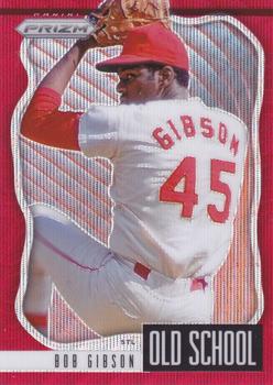 2021 Panini Prizm - Old School Red Wave Prizm #OS-3 Bob Gibson Front
