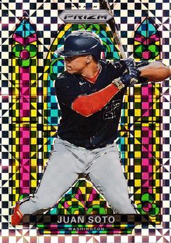 2021 Panini Prizm - Stained Glass Power Plaid Prizm #SG-3 Juan Soto Front