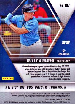 2021 Panini Mosaic #197 Willy Adames Back
