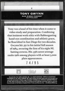 2021 Topps Transcendent Collection #6 Tony Gwynn Back
