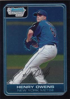 2006 Bowman - Chrome Prospects #BC92 Henry Owens Front