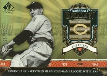 2006 SP Legendary Cuts - Baseball Chronology #BC-BF Bob Feller Front