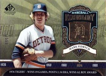 2006 SP Legendary Cuts - Baseball Chronology #BC-MF Mark Fidrych Front