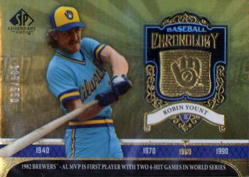 2006 SP Legendary Cuts - Baseball Chronology #BC-RY Robin Yount Front