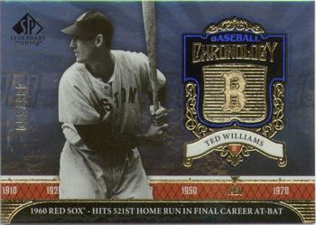 2006 SP Legendary Cuts - Baseball Chronology #BC-TW Ted Williams Front