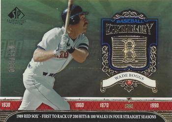 2006 SP Legendary Cuts - Baseball Chronology #BC-WB Wade Boggs Front