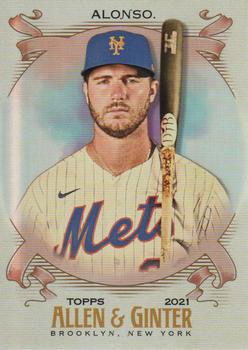 2021 Topps Allen & Ginter - Silver Portrait #10 Pete Alonso Front