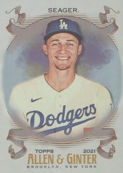 2021 Topps Allen & Ginter - Silver Portrait #26 Corey Seager Front