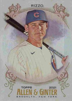 2021 Topps Allen & Ginter - Silver Portrait #47 Anthony Rizzo Front