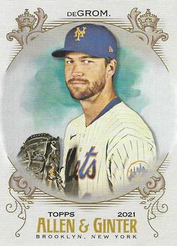 2021 Topps Allen & Ginter - Silver Portrait #90 Jacob deGrom Front