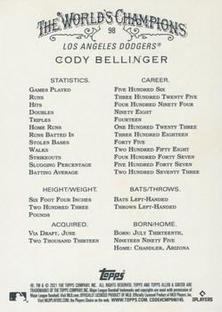 2021 Topps Allen & Ginter - Silver Portrait #98 Cody Bellinger Back
