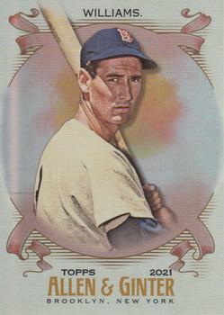 2021 Topps Allen & Ginter - Silver Portrait #148 Ted Williams Front