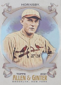 2021 Topps Allen & Ginter - Silver Portrait #177 Rogers Hornsby Front