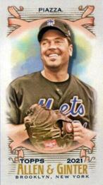 2021 Topps Allen & Ginter - Mini A & G Back #3 Mike Piazza Front