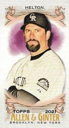 2021 Topps Allen & Ginter - Mini A & G Back #330 Todd Helton Front