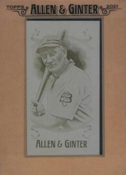 2021 Topps Allen & Ginter - Mini Framed Printing Plate Yellow #106 Honus Wagner Front