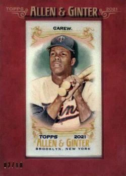 2021 Topps Allen & Ginter - Framed Mini Cloth #NNO Rod Carew Front