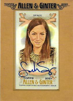 2021 Topps Allen & Ginter - Framed Mini Non-Baseball Autographs #FMA-SS Sarah Spain Front