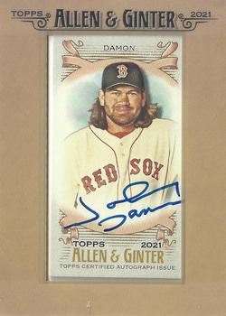 2021 Topps Allen & Ginter - Framed Mini Baseball Autographs #FMA-JD Johnny Damon Front