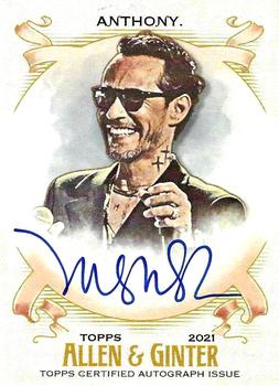 2021 Topps Allen & Ginter - Full-Size Non-Baseball Autographs #FSA-MA Marc Anthony Front