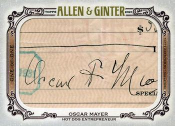 2021 Topps Allen & Ginter - Cut Signatures #CS-OM Oscar Mayer Front