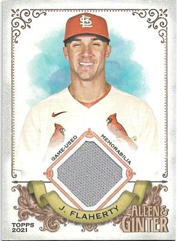 2021 Topps Allen & Ginter - Full-Size Relics A #AGA-JFA Jack Flaherty Front
