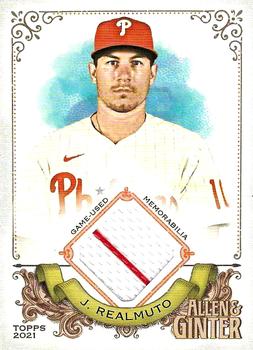 2021 Topps Allen & Ginter - Full-Size Relics A #AGA-JTR J.T. Realmuto Front