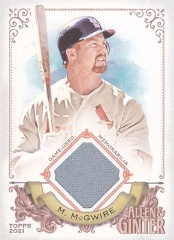 2021 Topps Allen & Ginter - Full-Size Relics A #AGA-MM Mark McGwire Front