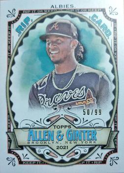 2021 Topps Allen & Ginter - Rip Cards #RC-OA Ozzie Albies Front