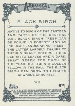 2021 Topps Allen & Ginter - Arboreal Appreciation #AA-11 Black Birch Back