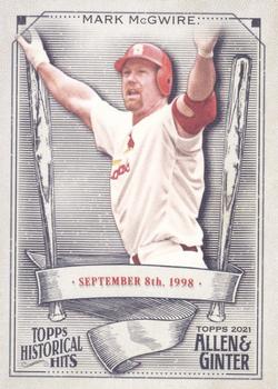 2021 Topps Allen & Ginter - Historical Hits #HH-12 Mark McGwire Front