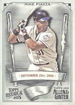 2021 Topps Allen & Ginter - Historical Hits #HH-21 Mike Piazza Front