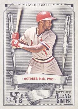 2021 Topps Allen & Ginter - Historical Hits #HH-27 Ozzie Smith Front