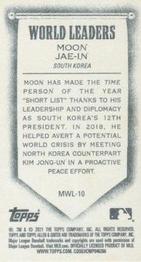 2021 Topps Allen & Ginter - World Leaders Minis #MWL-10 Moon Jae-In Back