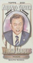 2021 Topps Allen & Ginter - World Leaders Minis #MWL-10 Moon Jae-In Front