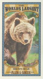 2021 Topps Allen & Ginter - World’s Largest Minis #MWL-20 Brown Bear Front