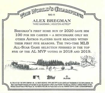 2021 Topps Allen & Ginter - N43 Boxloaders #N43-11 Alex Bregman Back