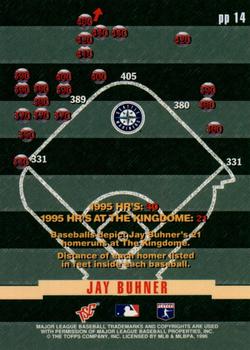 1996 Stadium Club - Power Packed Members Only #PP14 Jay Buhner Back