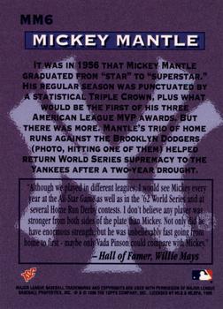 1996 Stadium Club - Mickey Mantle Members Only #MM6 Mickey Mantle Back