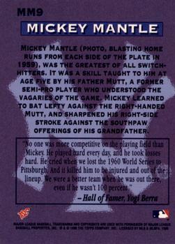 1996 Stadium Club - Mickey Mantle Members Only #MM9 Mickey Mantle Back